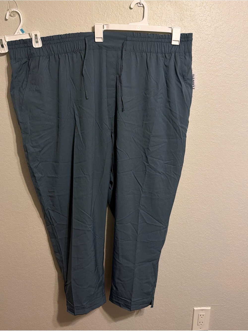 Old Navy Teal Blue Elastic Waist Drawstring Joggers - Picture 7 of 8